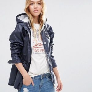 ASOS Trench Waxed Cotton Nautical Raincoat
